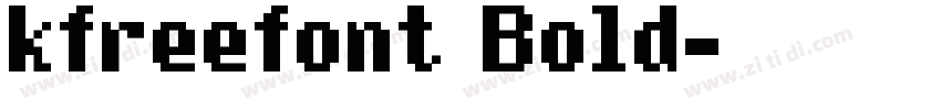kfreefont Bold字体转换